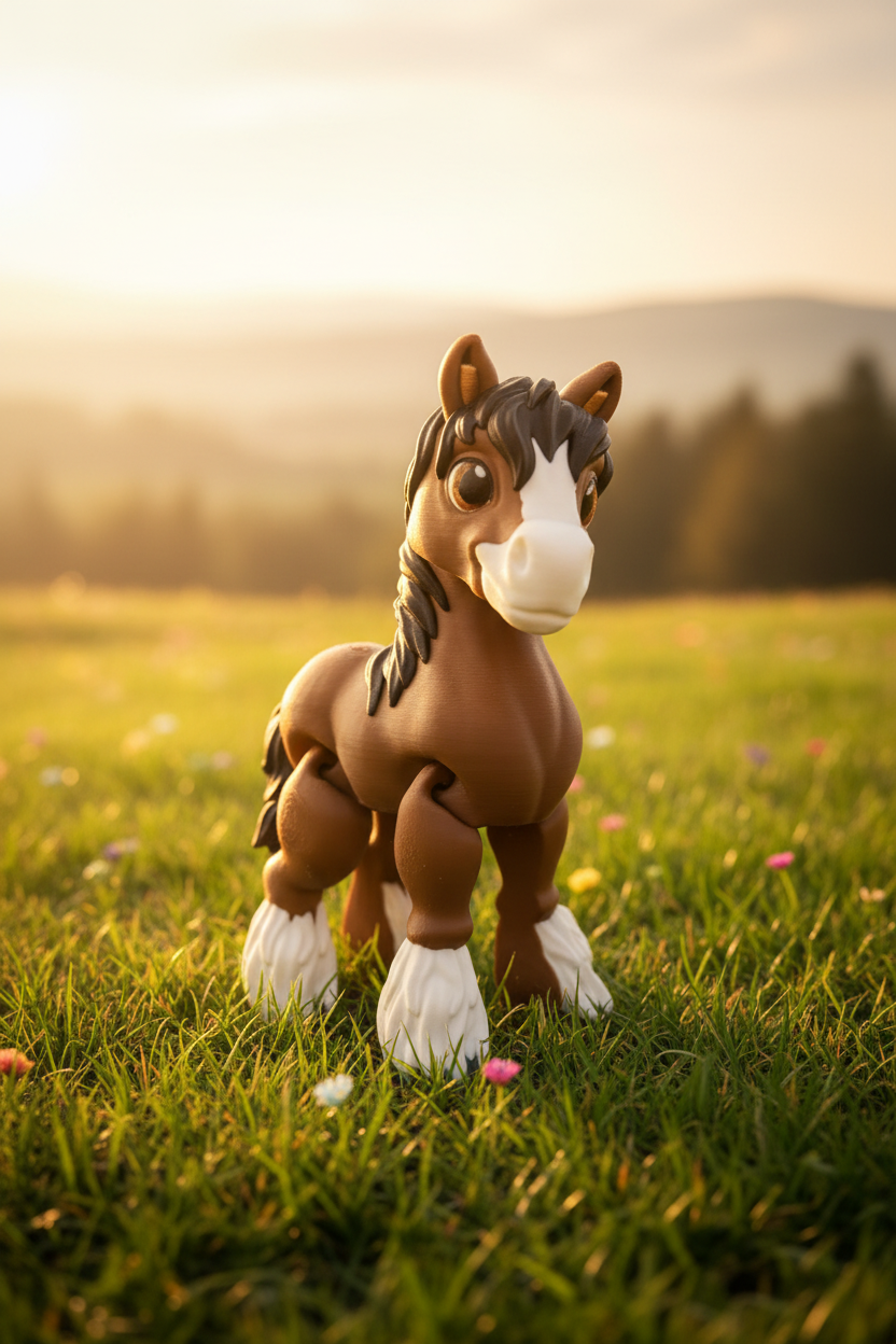 Clydesdale Foal Enhanced